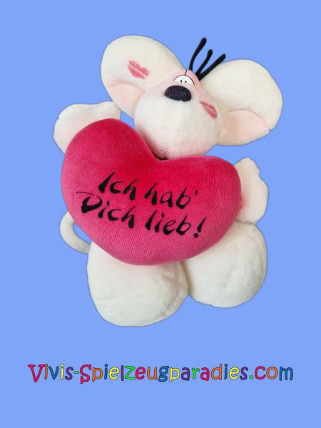 Diddl Maus mit Herz (Ich hab Dich Lieb)